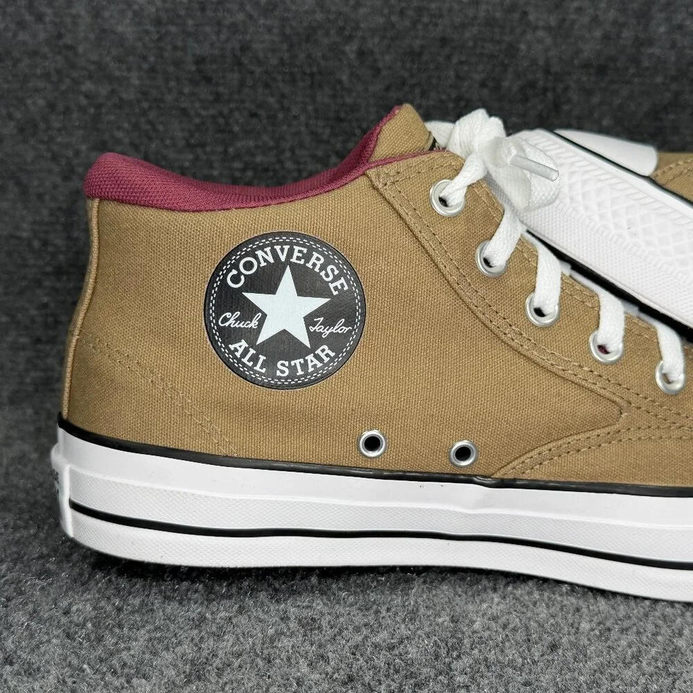 Converse Malden Street Casual Sneakers Men's 10 Tan Canvas Mid Chuck Taylor Shoe - Picture 8 of 12